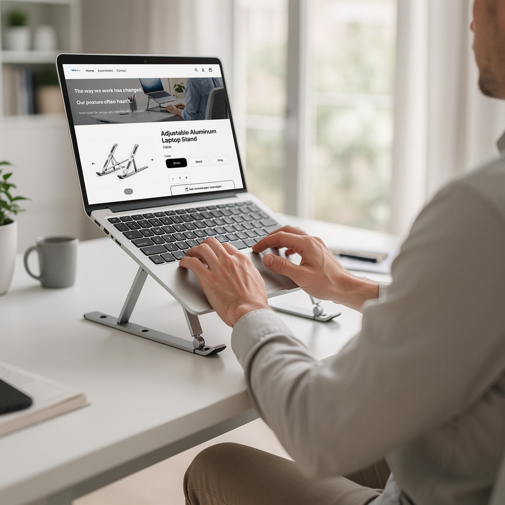 Adjustable Aluminum Laptop Stand